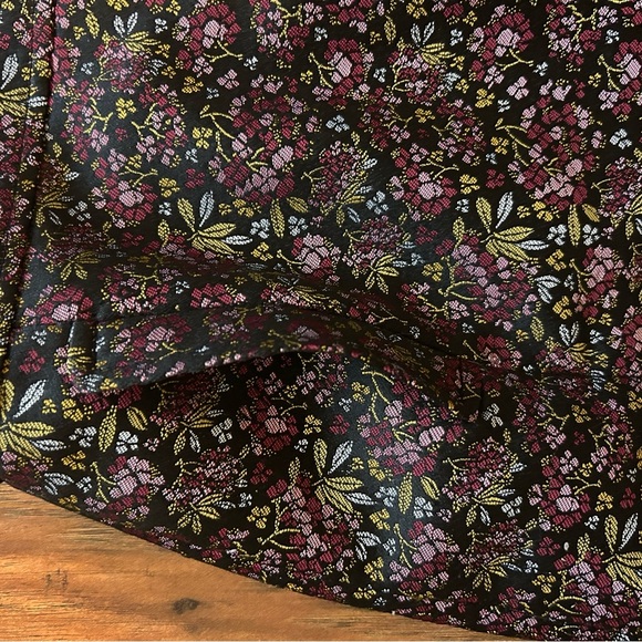 LOFT Floral Print Mini Skirt Women’s Size 6 Petite Business Casual Cockatil - Picture 6 of 8